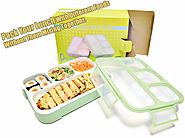 Leakproof Bento Lunch Box Set With 4 Compartments