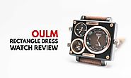 Oulm Rectangle Quartz Dress Watch Review - Infinity Timewatch
