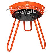 Tesler Portable Barbeque Grill With Stand, (BBQ), Orange | 11 Types Of Barbeque Grills & Tandoors