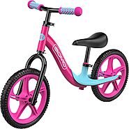 GOMO Balance Bike - Toddler Training Bike for 18 Months, 2, 3, 4 and 5 Year Old Kids - Ultra Cool Colors Push Bikes f...