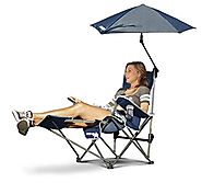 Sport-Brella Recliner Chair: 3-Position Recliner W/ Full Coverage Umbrella