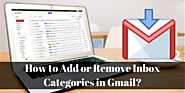How to Add or Remove Inbox Categories in Gmail?
