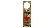 Funny door hanger for gamers | Do not disturb!