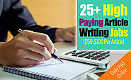 How to Get Paid to Write Articles Online: 25 Sites Pay $50 Per Article