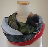 Monogram silk scarf - Wrapped Personalised Scarves