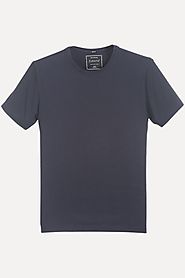 Buy Solid Round Neck Basic T-Shirt for Men at Zobello