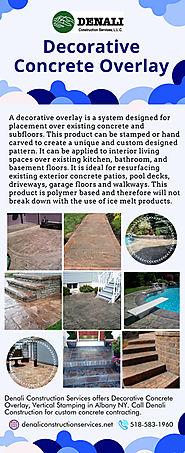 Decorative Concrete Overlay Services In Albany NY