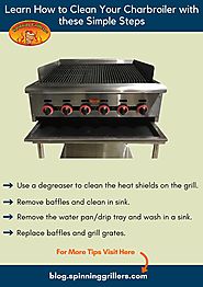 Simple steps to clean your charbroiler