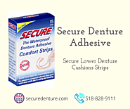 Secure Lower Denture Cushions Strips - Secure Denture Adhesive