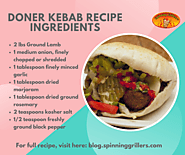 Homemade Delicious Chicken Doner Kebab Recipe