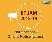 IIT JAM 2018-19 Notifications & Official Notice [Latest]