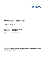 CAPACITOR FAKS - Epcos B32321 Series Film Capacitors