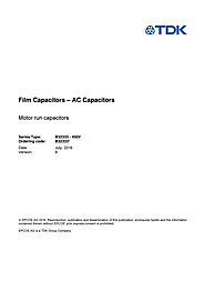 CAPACITOR FAKS - Epcos B32333 Series Film Capacitors