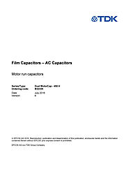 CAPACITOR FAKS - Epcos B32335 Series Film Capacitors