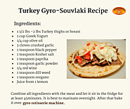 Homemade Turkey Gyro-Souvlaki Recipe By Spinning Grillers