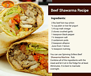 Homemade Beef Shawarma Recipe by Spinning Grillers