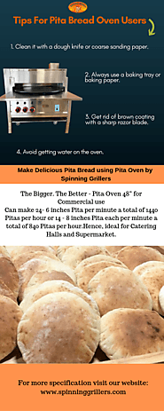Tips for Pita Bread Oven Users