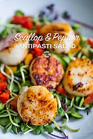 Scallop & Pepper Antipasti Salad