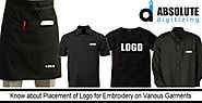 Placement of Logo on Apparel & Embroidery Logo Digitizing - Absolute Digitizing