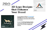 3D Logo Designs that Enhance Your Brand Identity