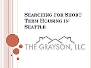 Searching for Short Term Housing in Seattle |authorSTREAM