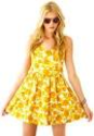 Ingenue | Yellow floral print dress