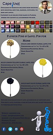 Flower Pins & Lapel Pin for Mens