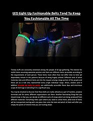 LED Light Up Fashionable Belts