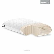 Z 100% Natural Talalay Latex Zoned Pillow - Queen - Low Loft, Plush