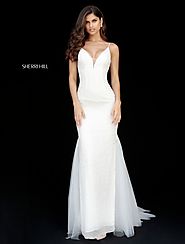2018 Beaded Pattern Ivory Sweetheart Sherri Hill 51645 Long Tulle Party Dresses [Sherri Hill 51645 Ivory] - $600.00 :...