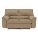 Signature Design by Ashley Furniture Kickoff - Mocha Contemporary Reclining Loveseat with Pillow Arms at Sam's Furnit...