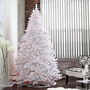 Pre-Lit White Christmas Trees on Pinterest