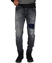 Ανδρικό παντελόνι Cosi γκρι με μπάλωμα 50BLAKE3 | Ανδρικά τζιν, jeans παντελόνια | toRouxo.gr