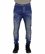 Ανδρικό τζην παντελόνι Loose fit μπλε με πιτσιλιές 4426 | Ανδρικά τζιν, jeans παντελόνια | toRouxo.gr