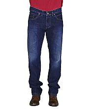 Ανδρικό τζην παντελόνι Trial μπλε με ξεβάμματα Johnathan M17 | Ανδρικά τζιν, jeans παντελόνια | toRouxo.gr