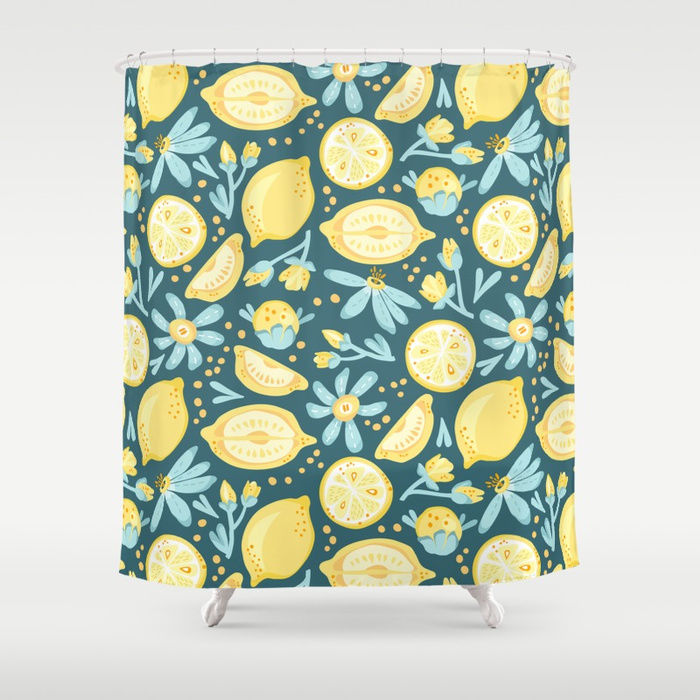 Lemon Yellow Shower Curtain Ideas for Your Bathroom Decor A Listly List