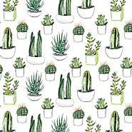 Cactus Succulent Shower Curtain Collection