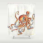 Octopus Shower Curtain