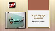 How to make product stand out with Acrylic Signage Singapore?