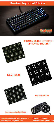 Russian Keyboard stickers -4keyboard