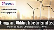 Energy and Utilities Industry Email List