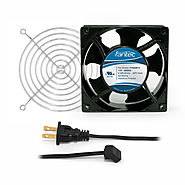 120mm Cabinet Cooling Fan Kit, Cord and Wire Guard 120v CAB702