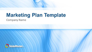 Blue Marketing Plan Template for PowerPoint