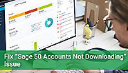 Sage 50 Accounts Not Downloading - Fix It - +1-844-313-4854
