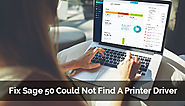 Sage 50 Could Not Find A Printer Driver - +1-844-313-4854