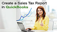 How to Create a Sales Tax Report in QuickBooks +1-844-313-4854