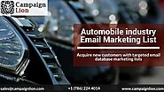 Automobile Industry Email Marketing List