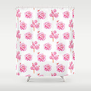 Rose Pop Shower Curtain