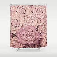 Some people grumble - Pink rose pattern- roses Shower Curtain