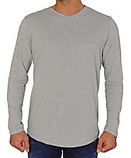 Ανδρική μακρυμάνικη μπλούζα Brothers γκρι με τσεπάκι 18001F | Ανδρικές μακρυμάνικες μπλούζες | toRouxo.gr